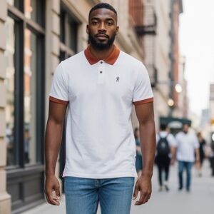 JORDAN EASTSIDE WHITE GOLF CASUAL POLO SHIRT ATHLETIC ATHLEISURE AIR JORDAN SZ S